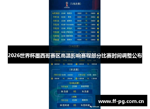 2026世界杯墨西哥赛区高温影响赛程部分比赛时间调整公布 2026世界杯墨西哥赛区高温影响赛程部分比赛时间调整公布